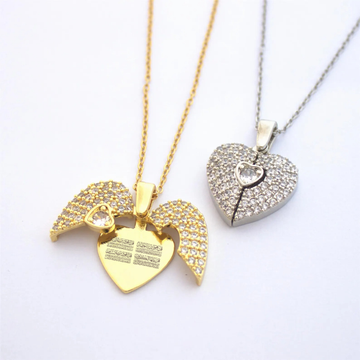 4 Qul Open Heart Necklace