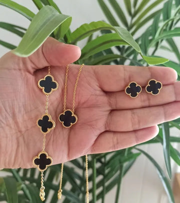 Leaf Clover Jewellery Set