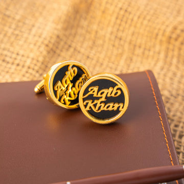 Customized Black Onyx Cufflinks