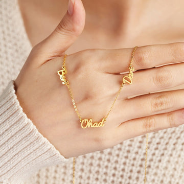Luxuis Three Name Necklace