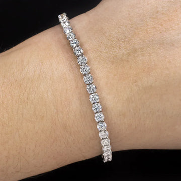Diamond Tennis Bracelet 925 Silver