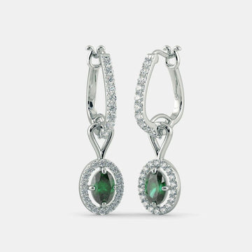 Atlantis Emerald Diamond Earrings
