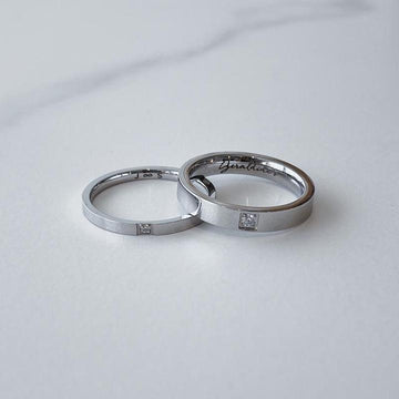 Personalized Couple Ring 925 Silver