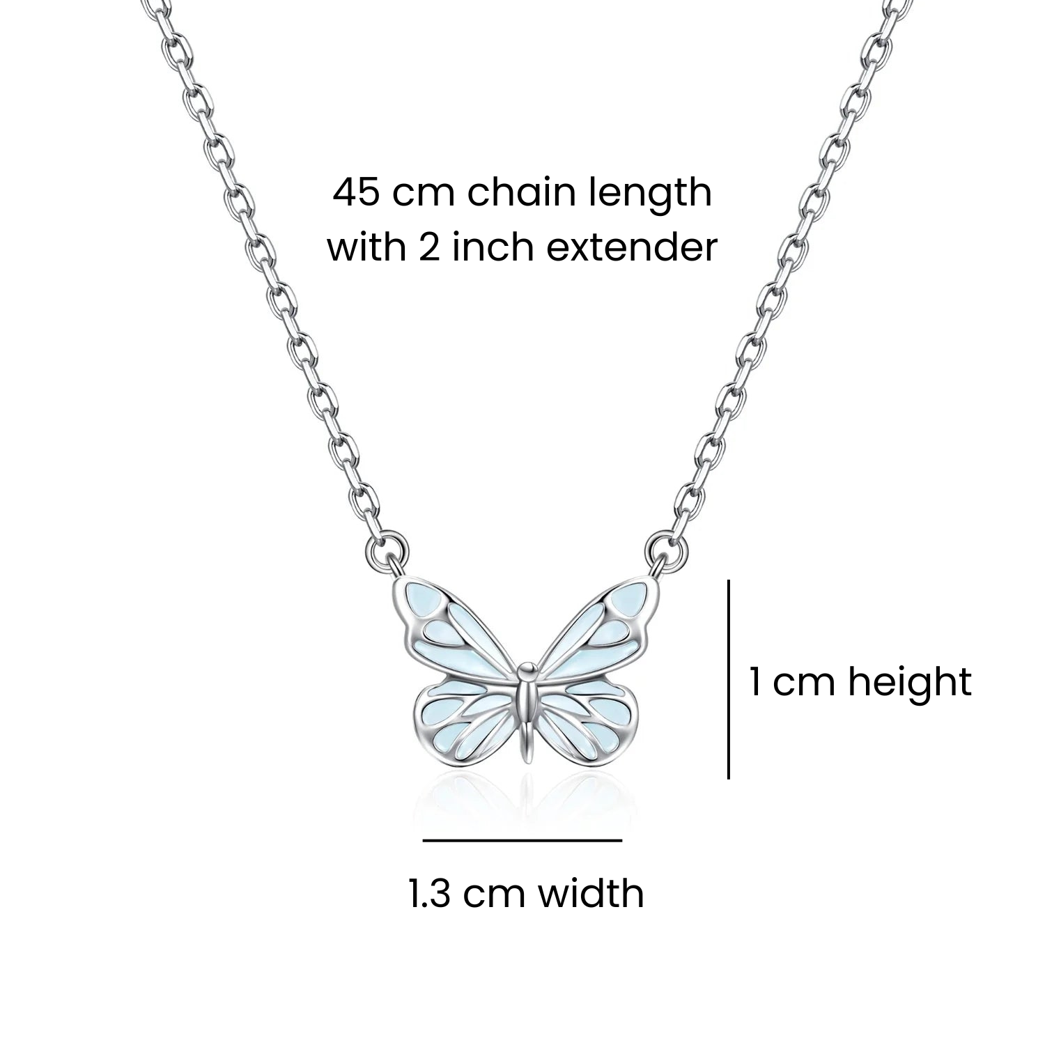 Glowing Butterfly Pendant Necklace 🦋