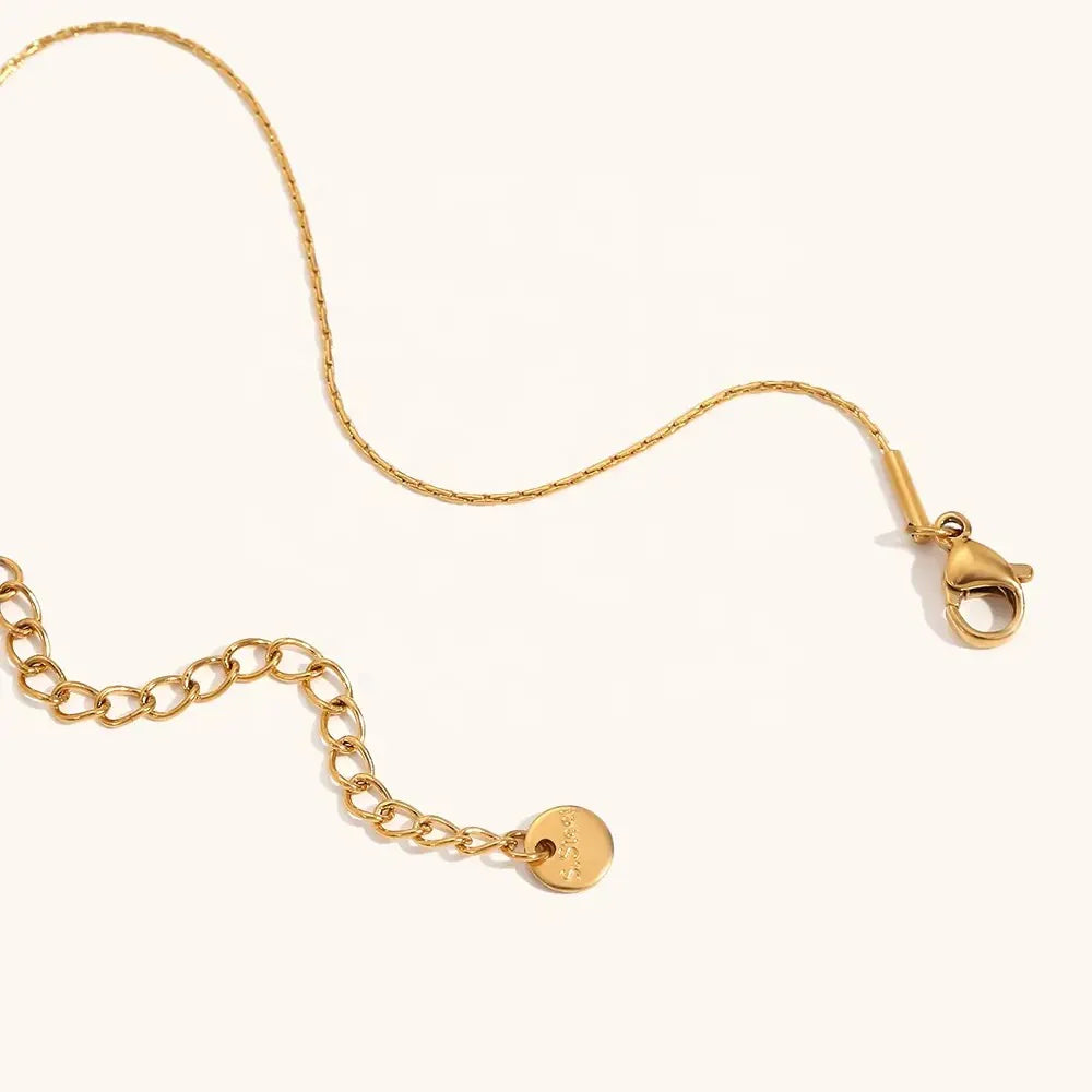 Gold Pink Amethyst Pendant Necklace