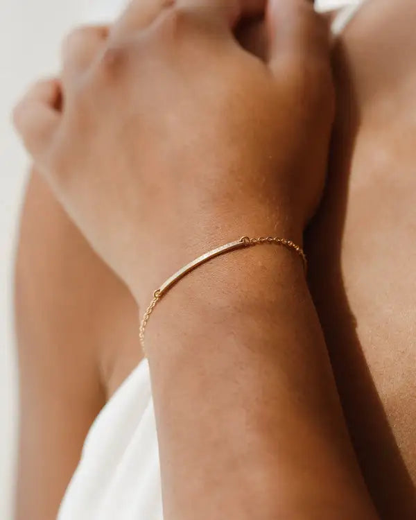 Tiny Bar Personalized Bracelet
