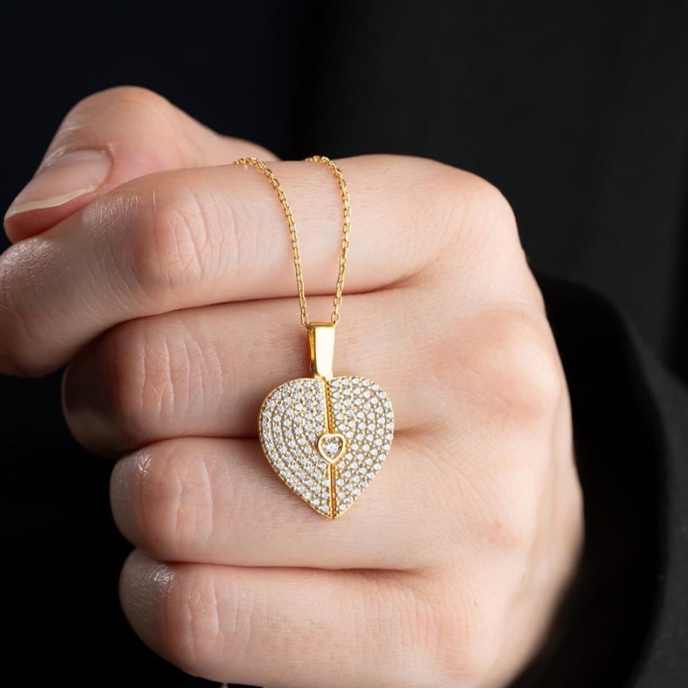 Islamic Open Heart Necklace