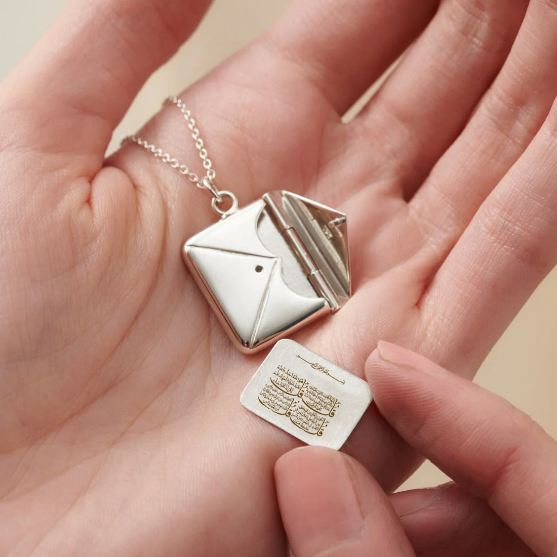 4 Qul envelope Necklace