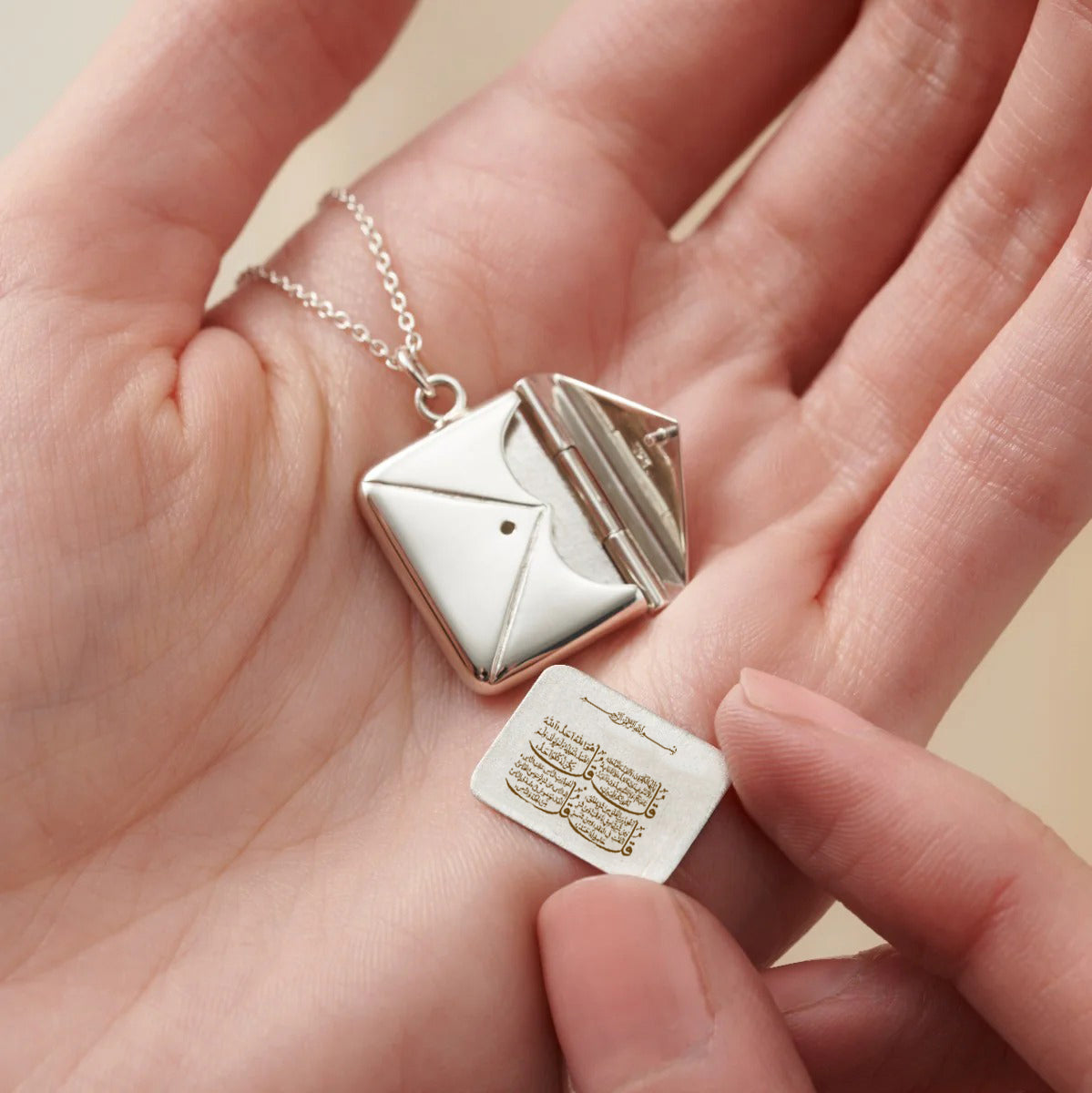 4 Qul envelope Necklace