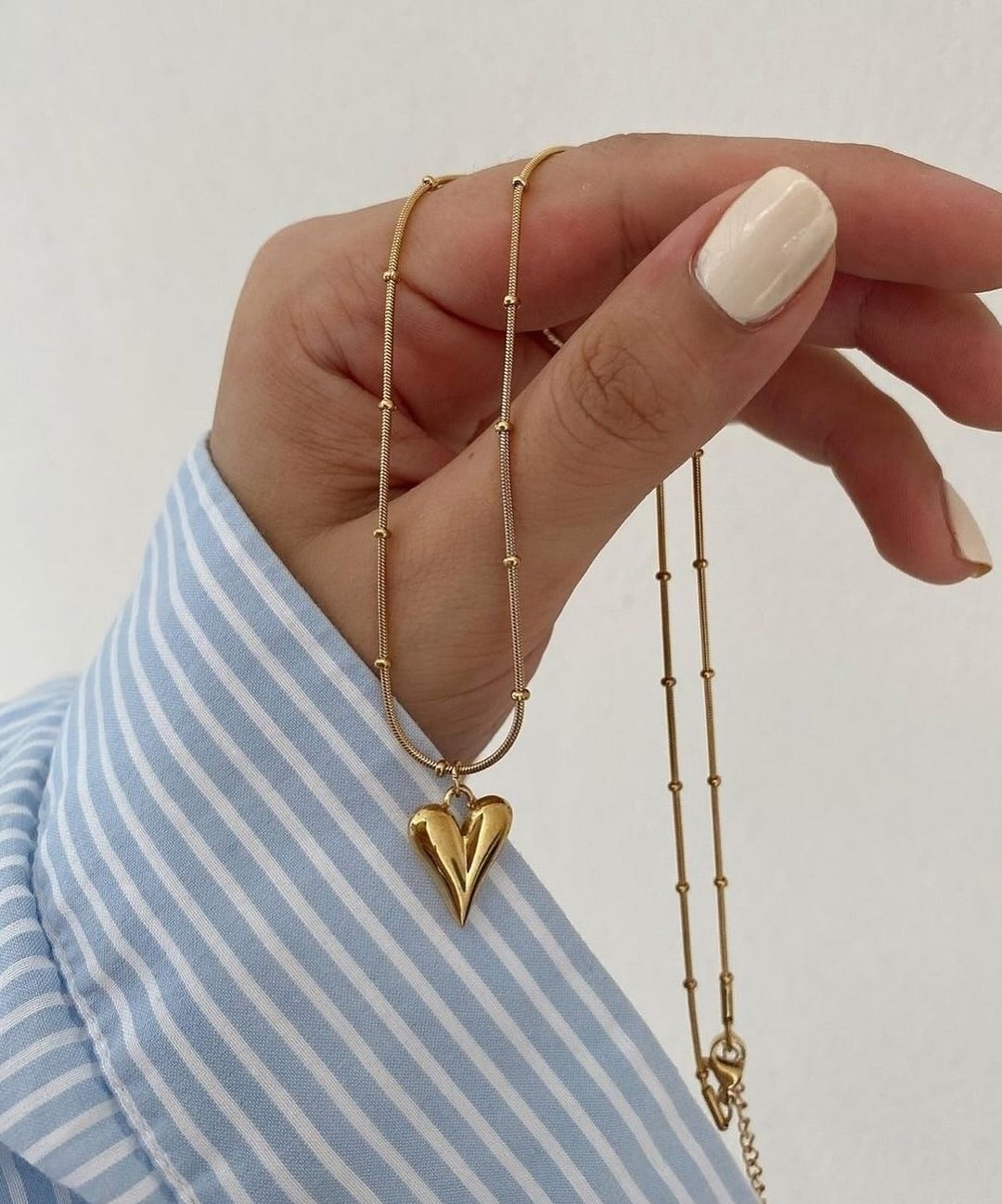 Minimalist Heart Necklace - Stainless Steel