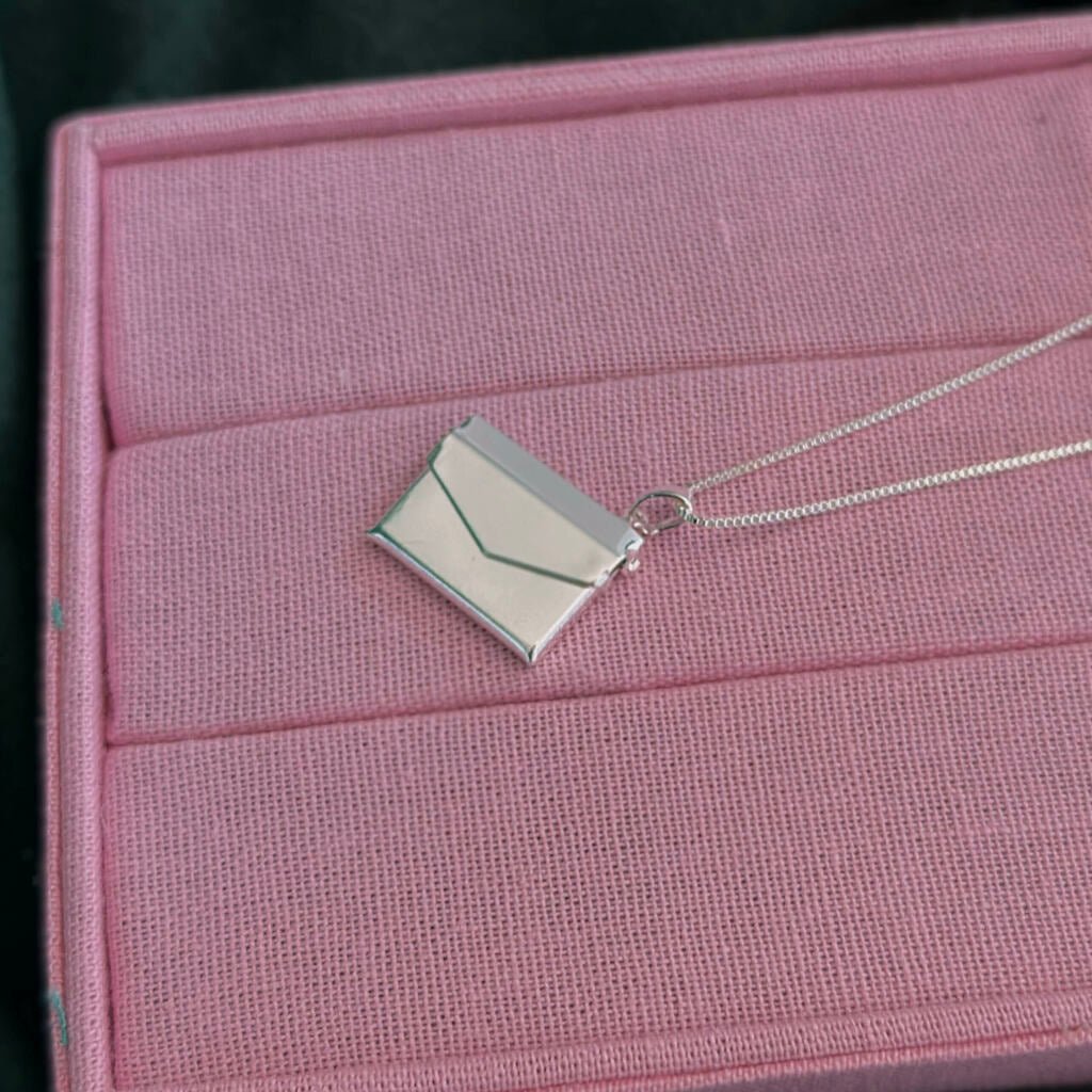 Envelope Message Box Photo Customize Necklace For Your Loveones