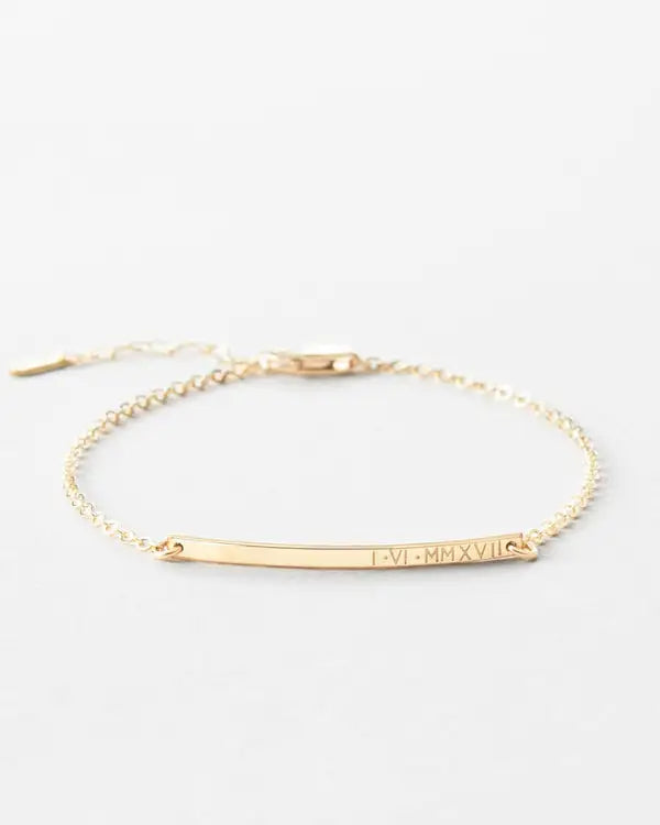 Tiny Bar Personalized Bracelet