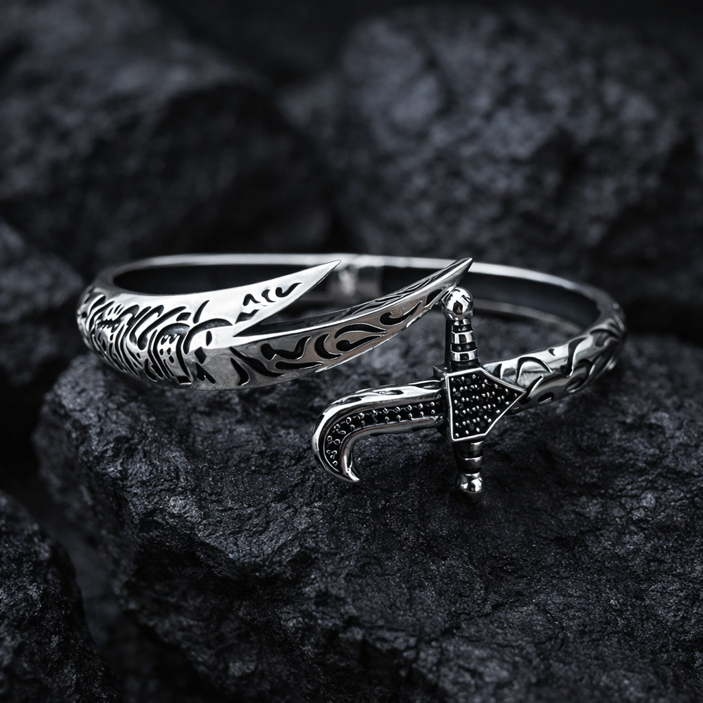 Zulfiqar Sword Openable Cuff Bracelet