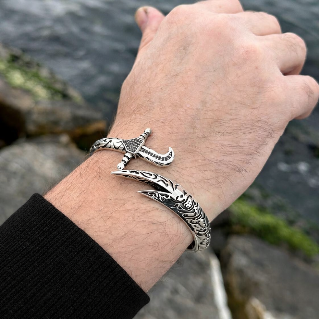 Zulfiqar Sword Openable Cuff Bracelet