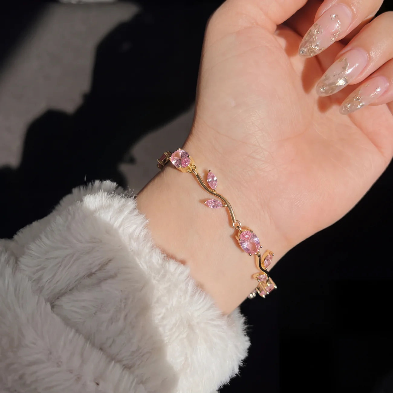 Tulip Petal Bracelet (Stainless Steel)