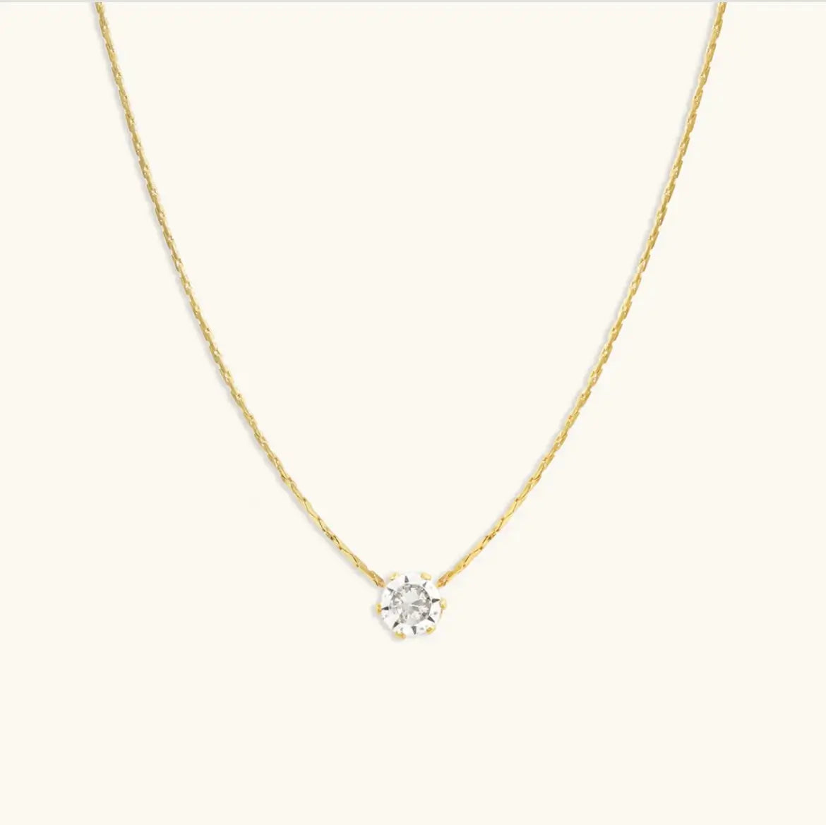 Enchanted diamond Necklace- 24k Gold Plated