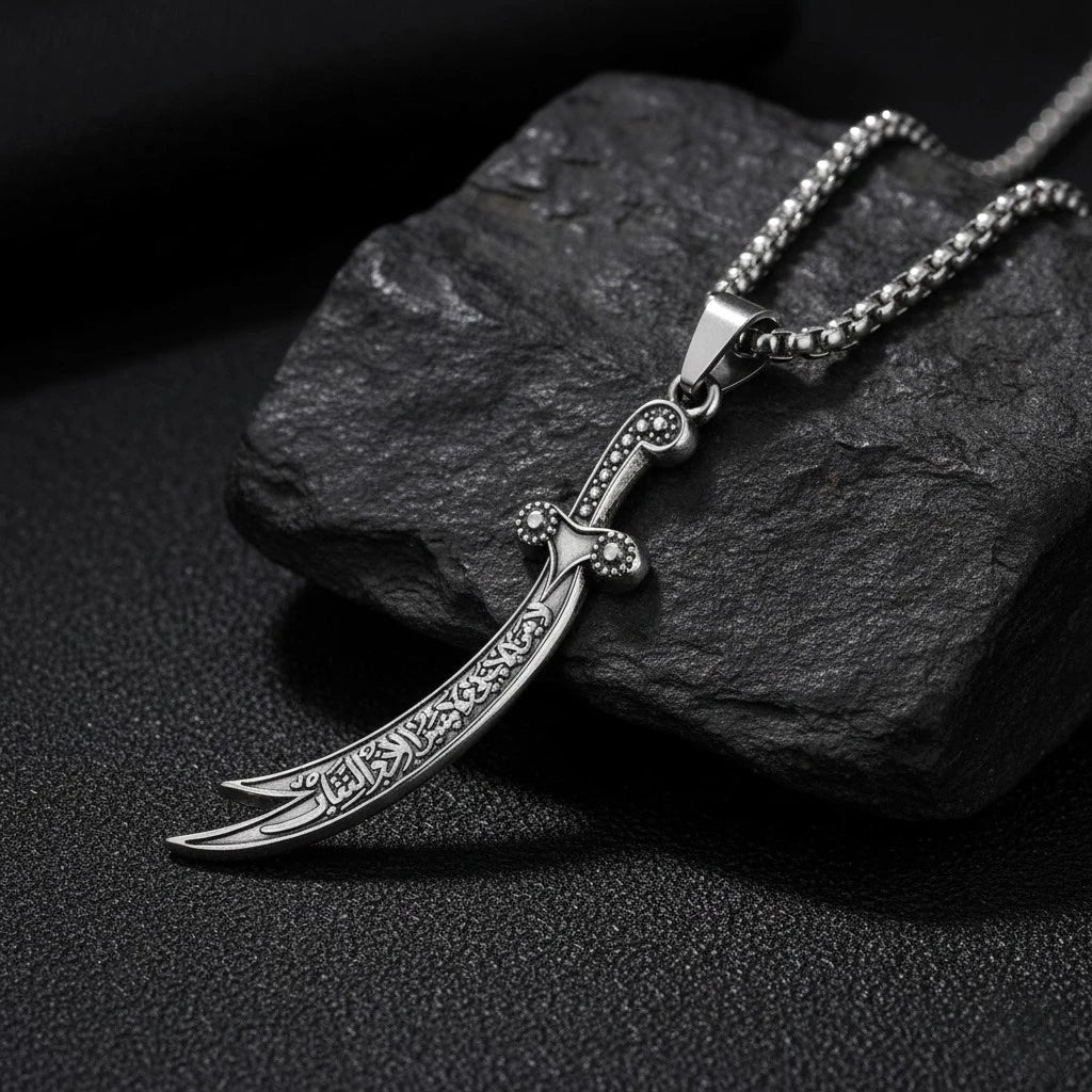 Zulfiqar Sword Pendant Necklace - Waterproof