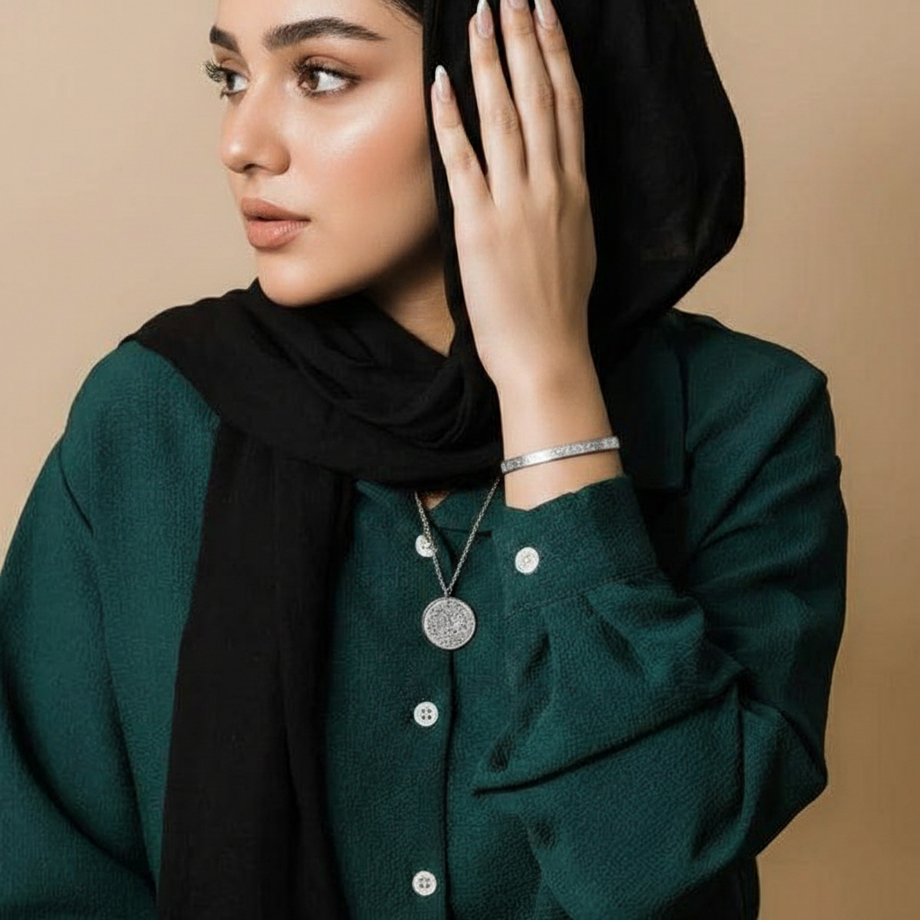 Deal of Two Ayat Ul Kursi Cuff and Necklace