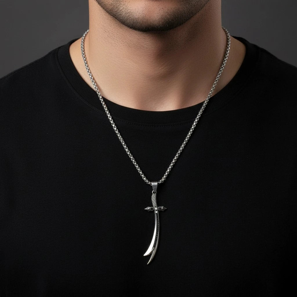 Zulfiqar Sword Pendant Necklace - Waterproof