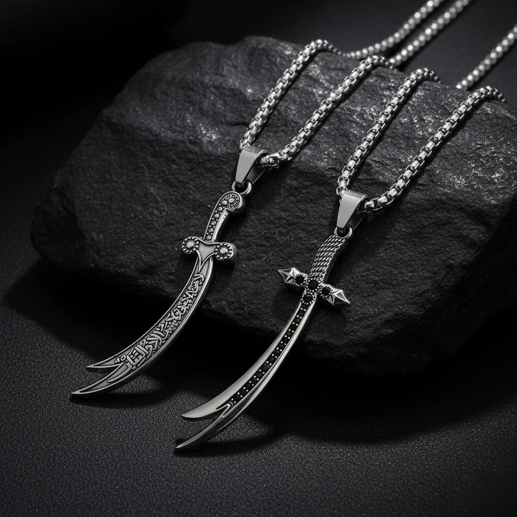 Zulfiqar Sword Pendant Necklace - Waterproof