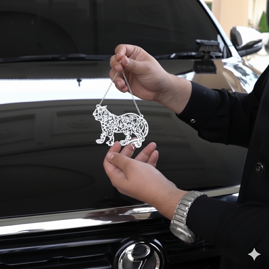 Nad e Ali Lion Car Hang Stainless Steel