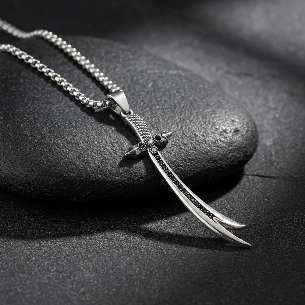 Zulfiqar Sword Pendant Necklace - Waterproof