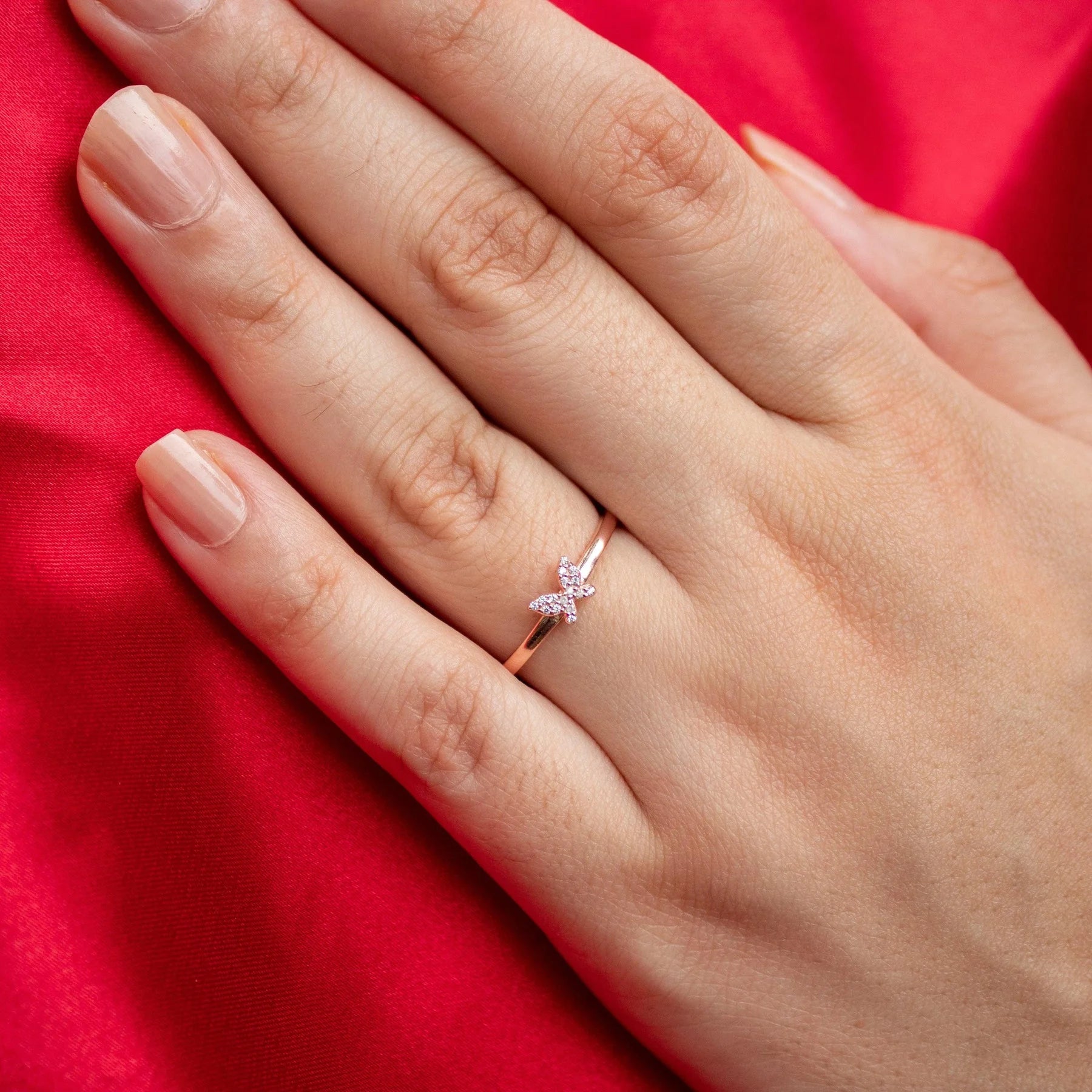 BUTTERFLY RING STERLING SILVER RING