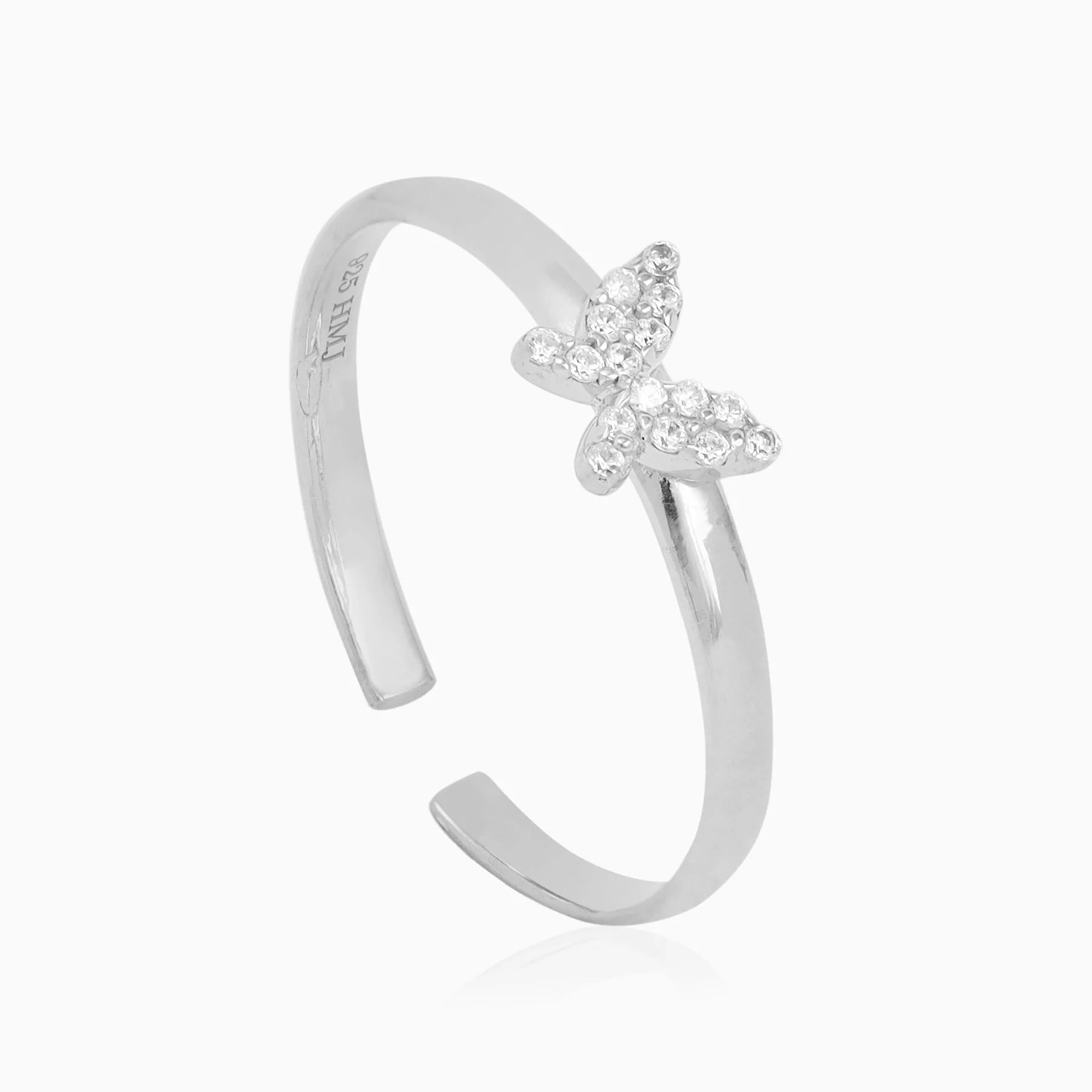 BUTTERFLY RING STERLING SILVER RING