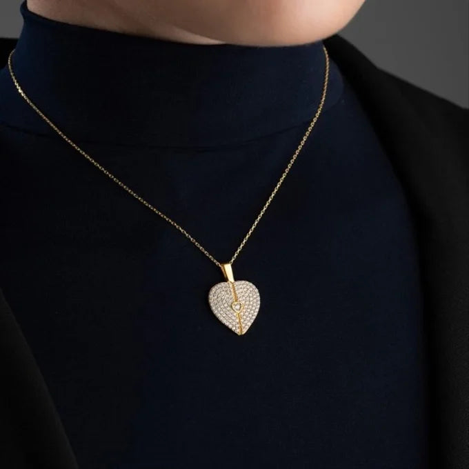 Islamic Open Heart Necklace