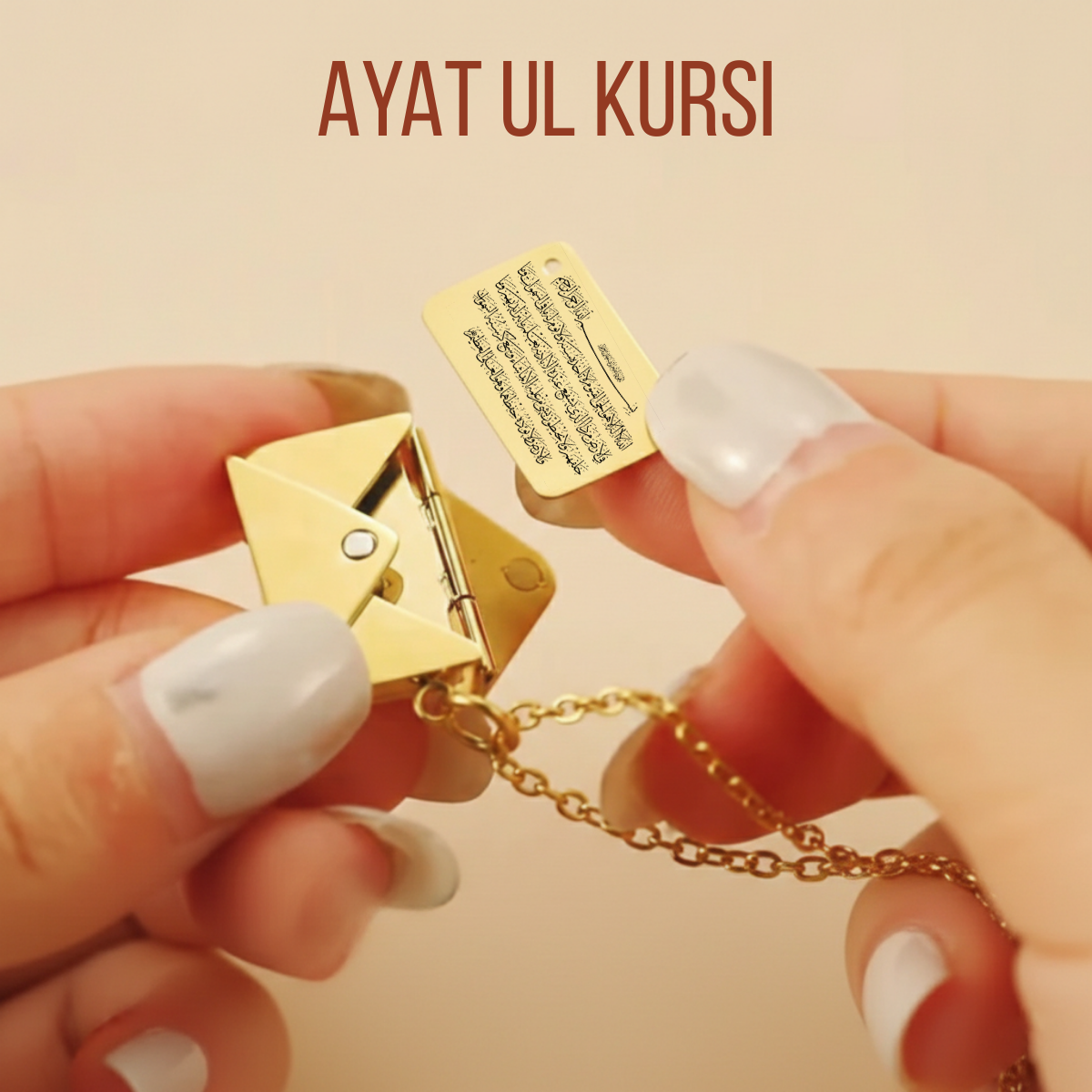 Islamic Envelope Necklace - Stainlesss Steel