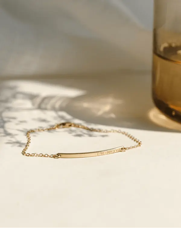 Tiny Bar Personalized Bracelet