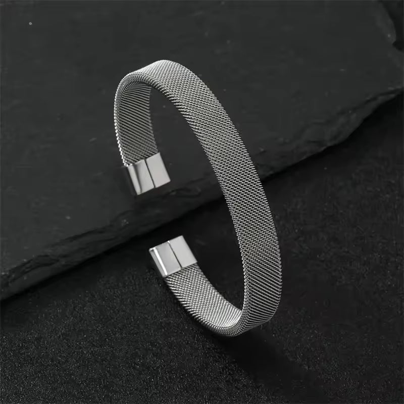 Spring Mesh Wire Bracelet – Stainless Steel