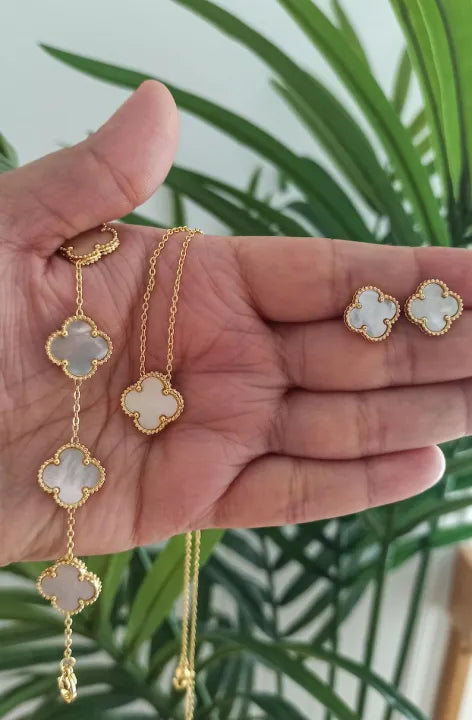 Leaf Clover Jewellery Set