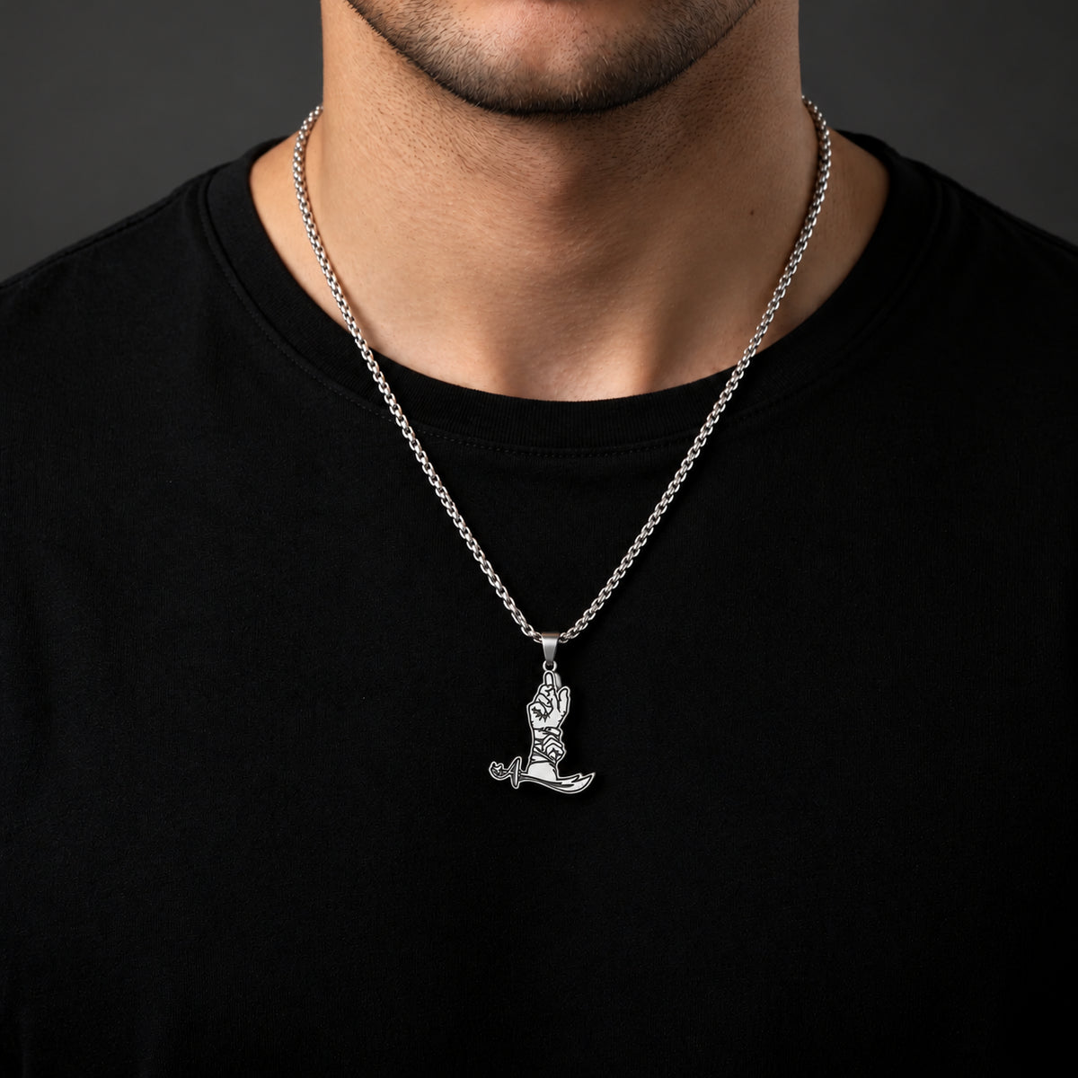 Ghadir E Khum Pendant Necklace - Stainless Steel