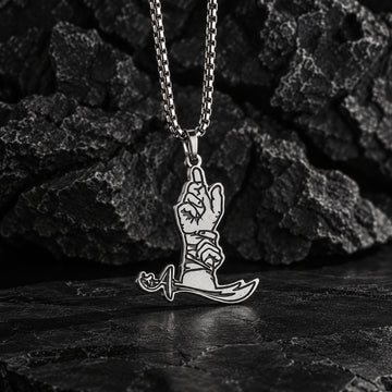 Ghadir E Khum Pendant Necklace - Stainless Steel