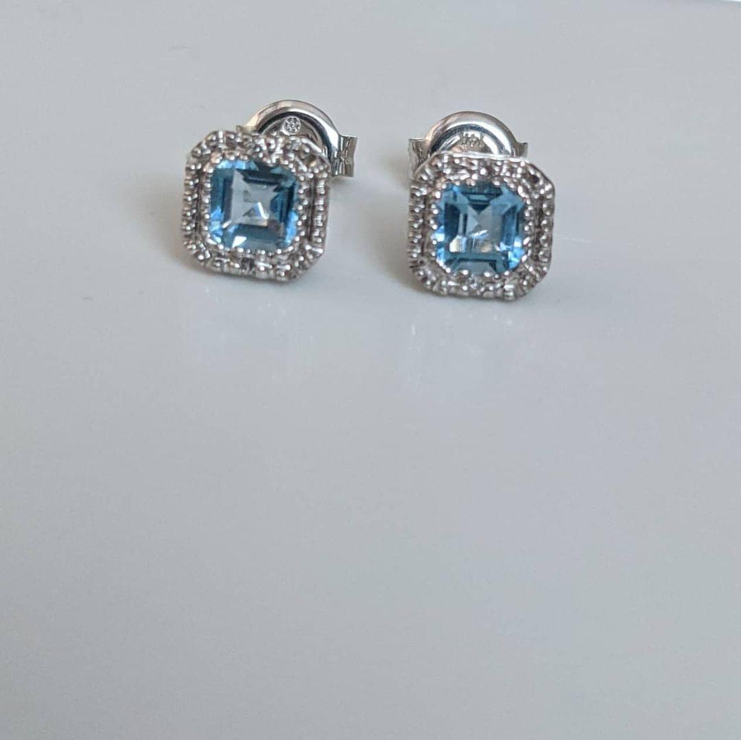 Aqua Marine Earrings