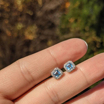 Aqua Marine Earrings