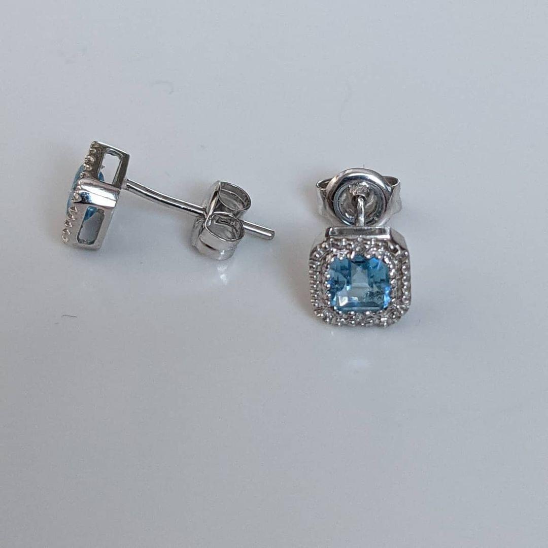 Aqua Marine Earrings