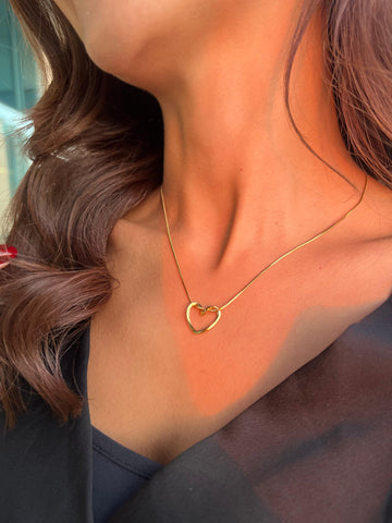 Twisted Knot Heart Necklace