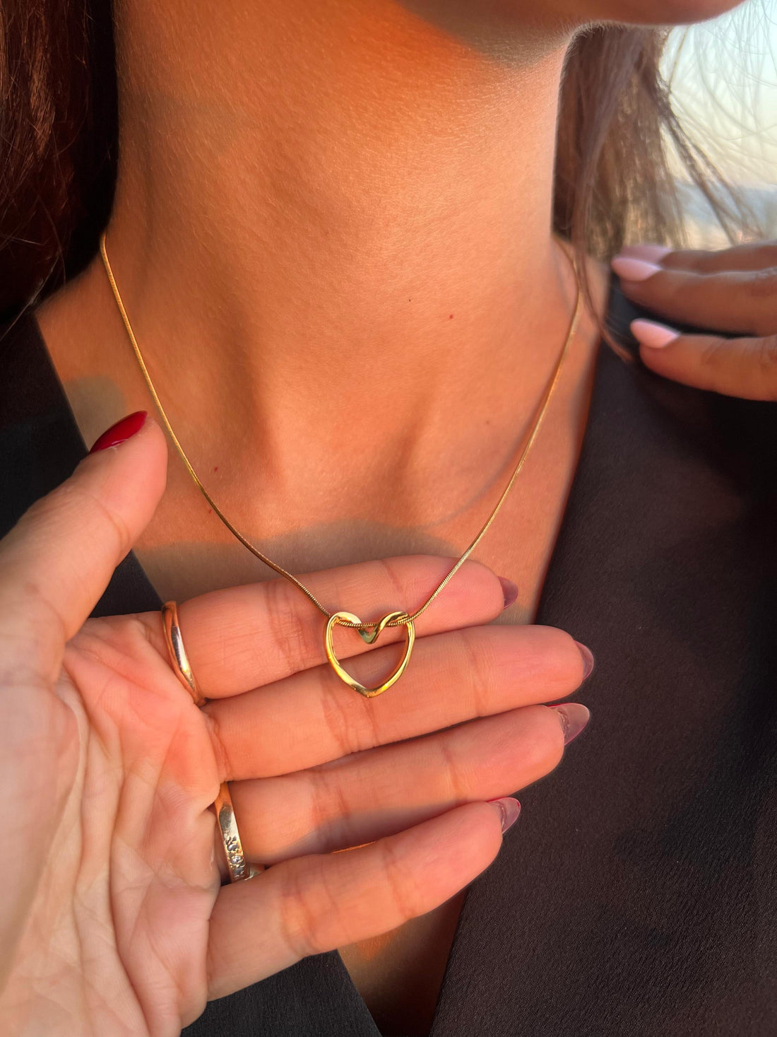 Twisted Knot Heart Necklace