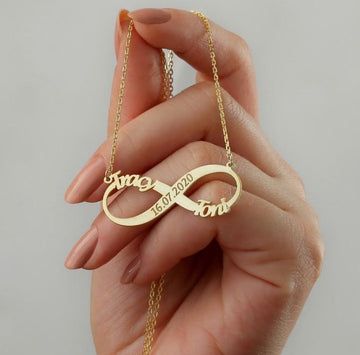 Couple Custom Name Necklace With Date