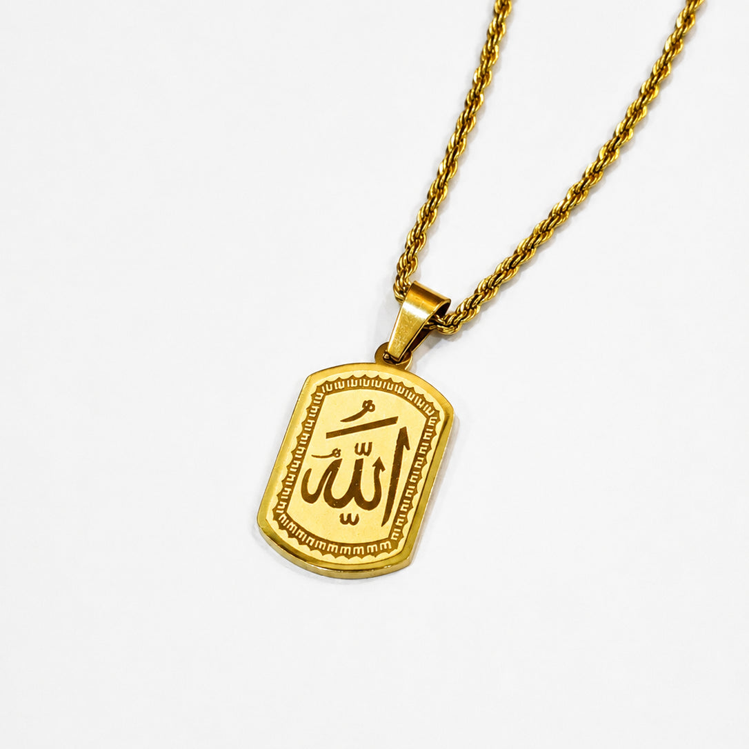 Allah Tag Pendant Necklace