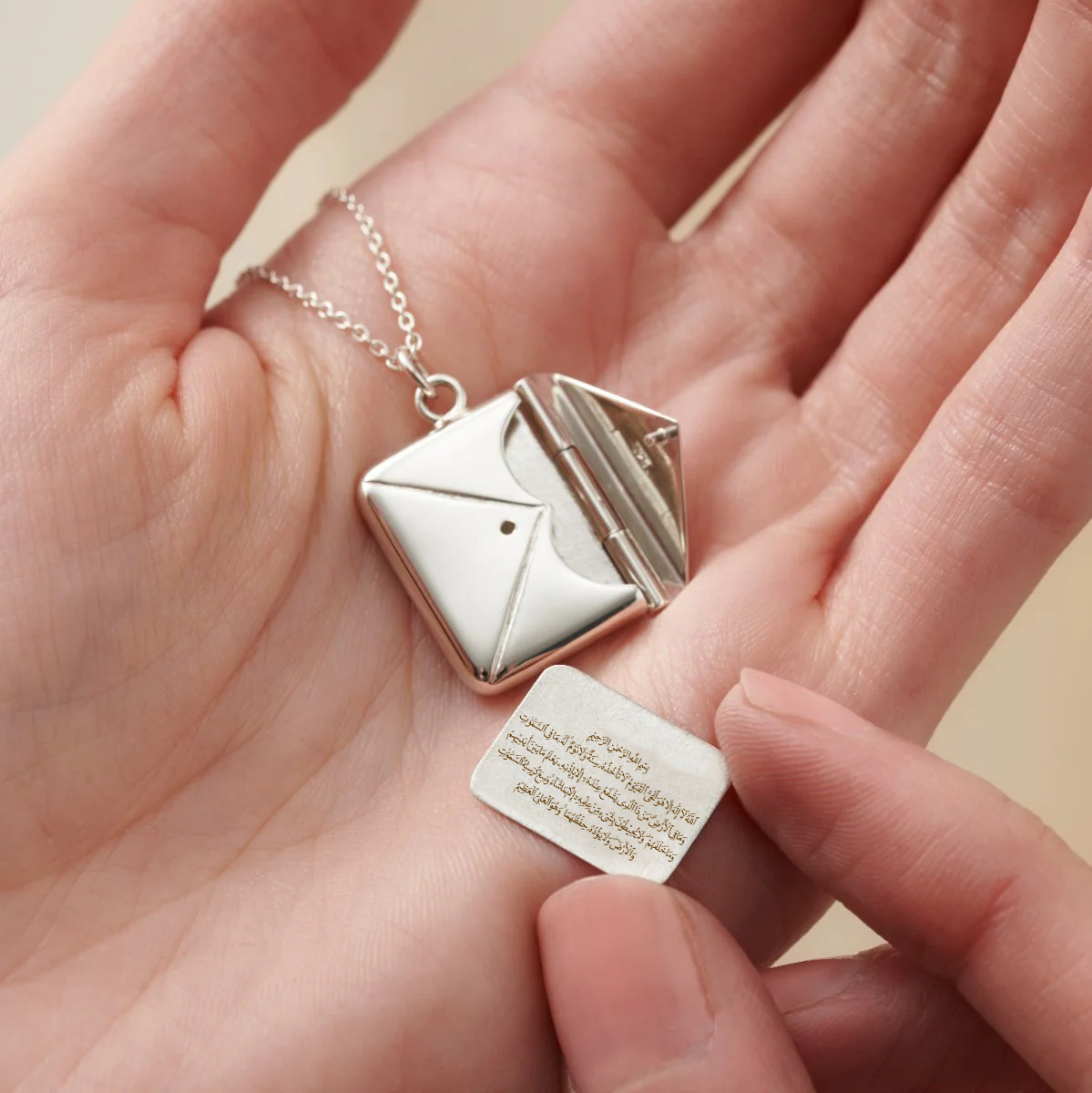 4 Qul envelope Necklace