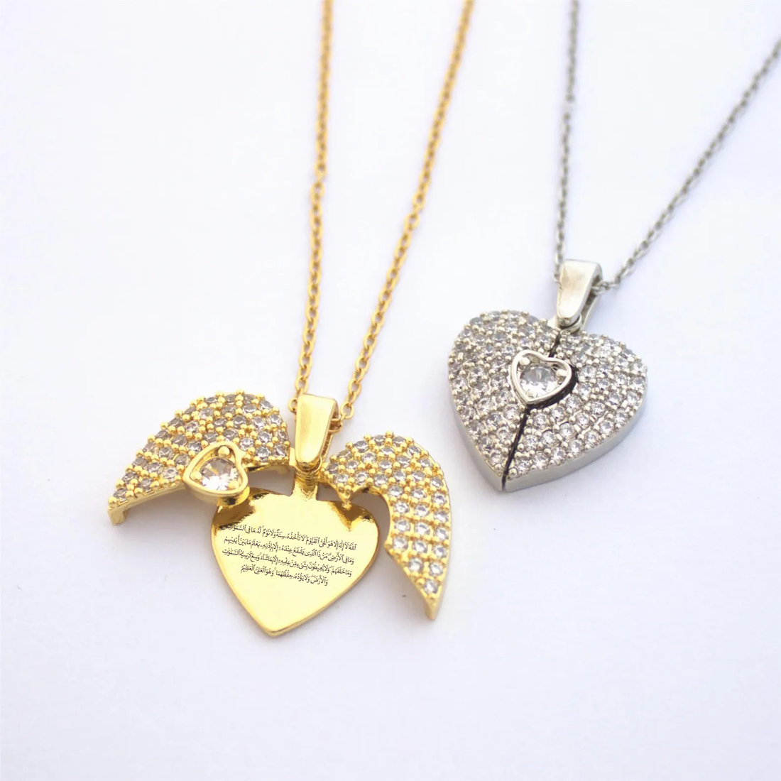 4 Qul Open Heart Necklace