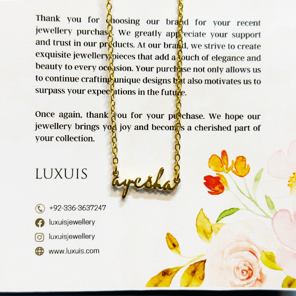 Miniature Name Necklace Elevate Your Design