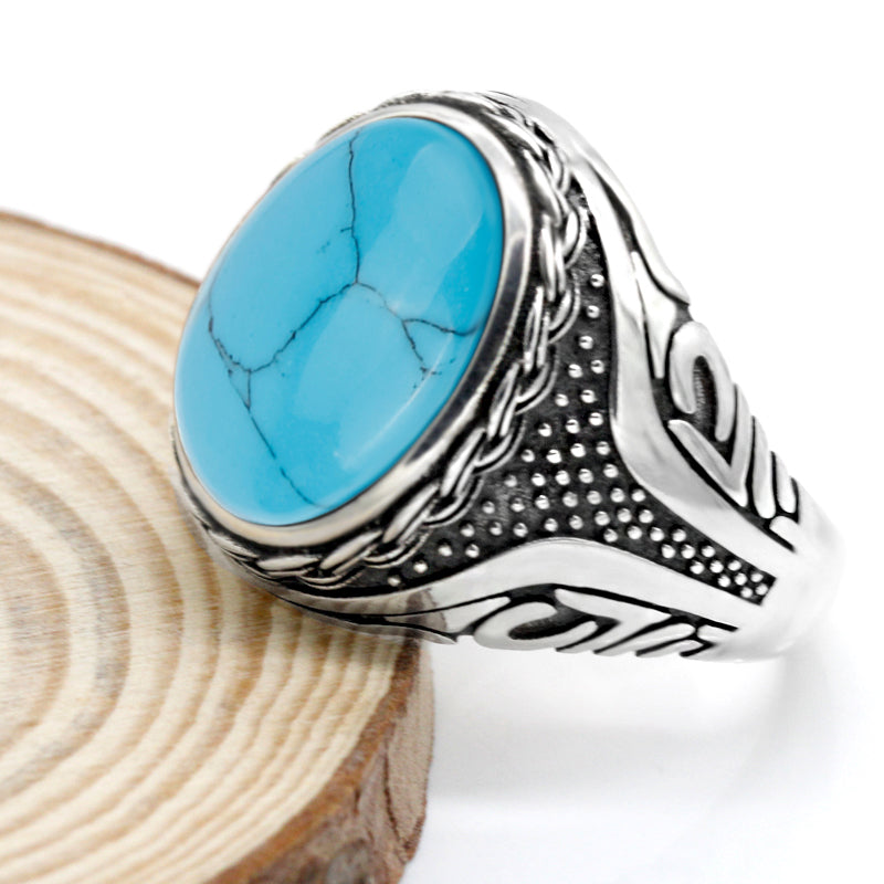 Turquoise Stone Ring 925 Sterling Ring