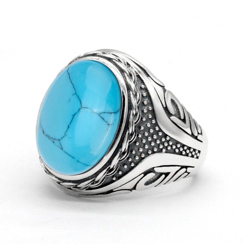 Turquoise Stone Ring 925 Sterling Ring