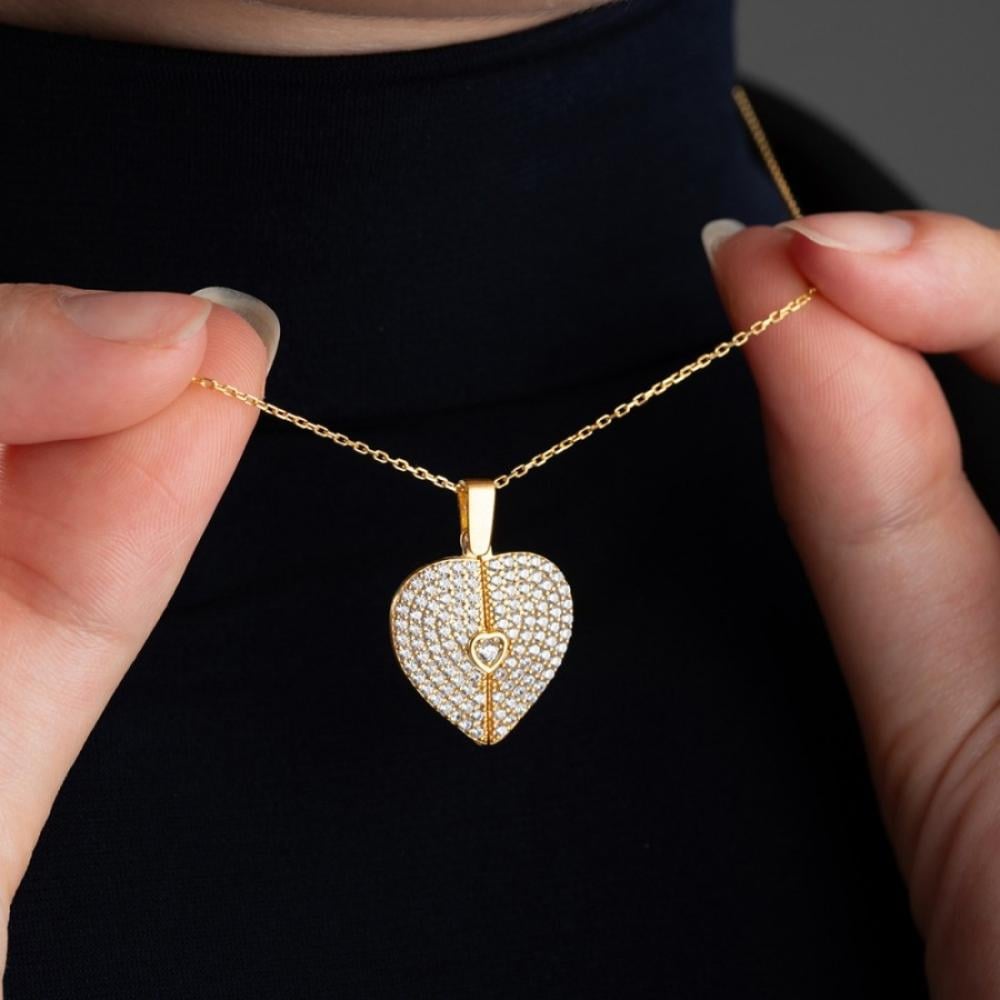 Islamic Open Heart Necklace