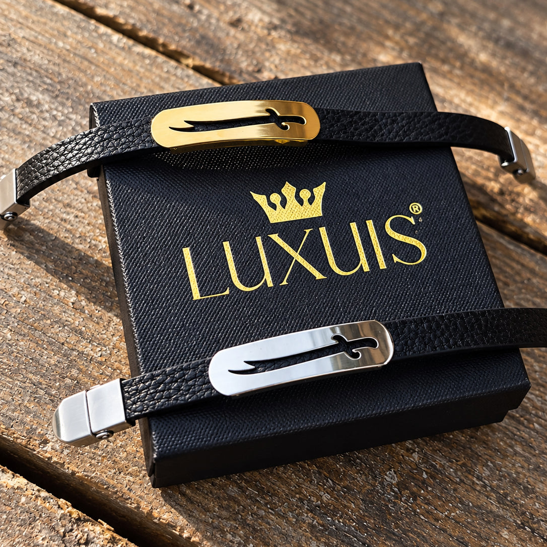 Zulfiqar Sword Faux Leather Adjustable Bracelet