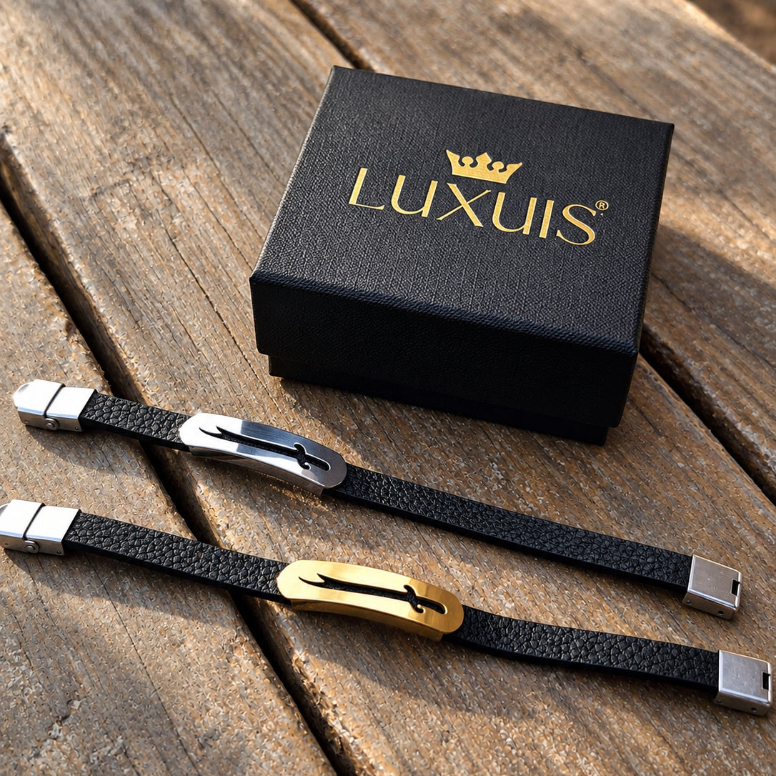Zulfiqar Sword Faux Leather Adjustable Bracelet